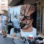 dani perry san antolin infame fiestas palencia arte urbano mural