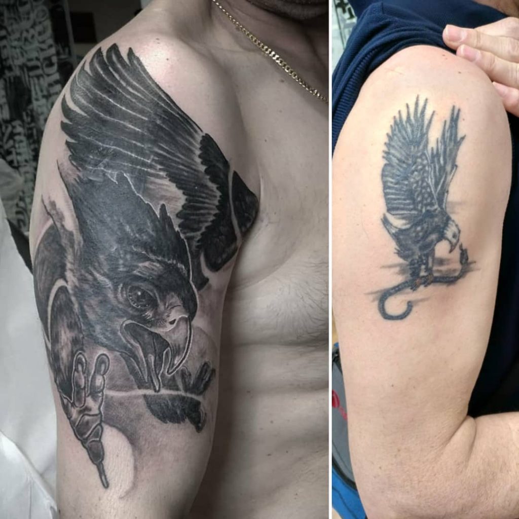 Cover Up Tattoo tatuaje palencia águila